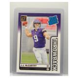 J.J. McCarthy 2024 Donruss Throwback rookie