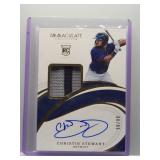 Christin Stewart 2019 Immaculate rookie...