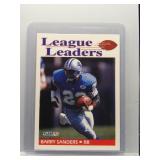 Barry Sanders 1991 Fleer League Leaders