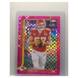 Travis Kelce 2025 Topps Chrome Pink Xfractor