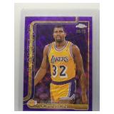 Magic Johnson 2025 Topps Chrome purple wave /75
