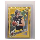 Will Howard 2025 Donruss The Rookies yellow...
