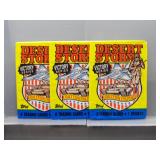 1991 Desert Storm Sealed Wax Pack Lot of 3