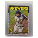 Christian Yelich 2021 Topps '86 Chrome mojo
