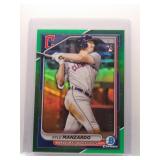 Kyle Manzardo 2024 Bowman Chrome rookie green...