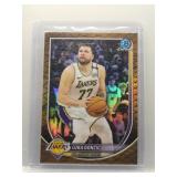 Luka Doncic 2025 Bowman Chrome reptilian