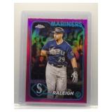 Cal Raleigh 2024 Topps Chrome magenta ref.