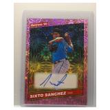 Sixto Sanchez 2020 Donruss auto pink explosion...