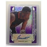 Emmanuel Akot 2022 Leaf Metal auto purple mojo