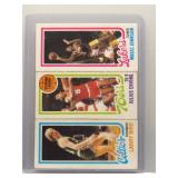 Larry Bird Magic Johnson 1980 Topps RC - Seperated
