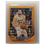 Luka Doncic 2025 Bowman Chrome orange mosaic /25