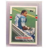 Barry Sanders 1989 Topps Traded Rookie