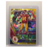 Sam Darnold 2021 Prizm DP yellow cracked ice