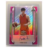 Fanbo Zeng 2022 Leaf Metal rookie auto pink /25