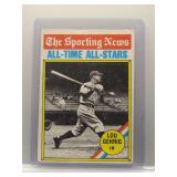 Lou Gehrig 1978 Topps All-Time All-Stars