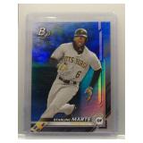 Starling Marte 2019 Bowman Platinum blue ref. /150