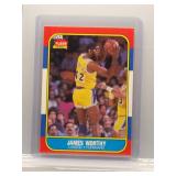 James Worthy 1986 Fleer Rookie