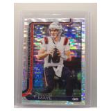 Drake Maye 2025 Topps Chrome pulsar