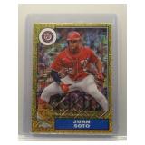 Juan Soto 2022 Topps '87 Chrome gold mojo