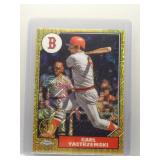 Carl Yastrzemski 2022 Topps '87 Chrome gold mojo