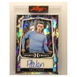 Phil Foden 2025 Leaf Heroes Silver Ice Auto /35