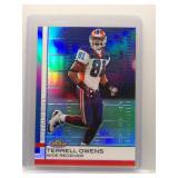Terrell Owens 2009 Topps Finest Blue Refractor...