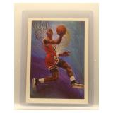 Michael Jordan 1990 Hoops illustration