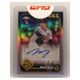 Yuki Matsui 2024 Topps Chrome rookie auto /499