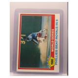 Phillies Beat Royals in 6 1981 Topps World Series