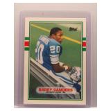 Barry Sanders 1989 Topps Traded Rookie