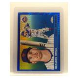 Brandon Nimmo 2025 Topps Chrome Platinum blue...