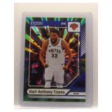 Karl-Anthony Towns 2024 Donruss green laser