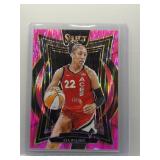 A'Ja Wilson 2025 Select Prizm Pink Flash