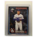 Yoshinobu Yamamoto 2024 Topps Update Chrome rookie