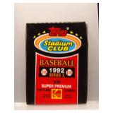 1992 Stadium Club Series 2 Baseball Sealed Pack