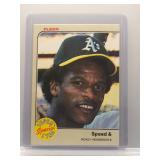Rickey Henderson 1983 Fleer Super Star Special