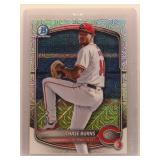 Chase Burns 2025 Bowman Chrome Mojo Rookie