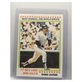 Reggie Jackson 1978 Topps Record Breaker
