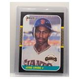 Jose Uribe 1987 Donruss *Error- Wrong birth year