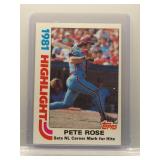 Pete Rose 1982 Topps Highlight