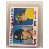 Nolan Ryan 1982 Topps ERA Leaders
