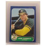 Jose Canseco 1986 Fleer Update Rookie