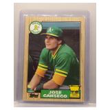 Jose Canseco 1987 Topps Rookie Cup