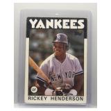 Rickey Henderson 1986 Topps