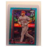 Niko Kavadas 2025 Topps Chrome rookie aqua /299