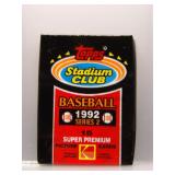 1992 Stadium Club Series 2 Baseball Sealed Pack