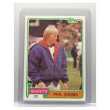 Phil Simms 1981 Topps