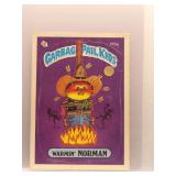 Warmin' Norman 1968 Topps Garbage Pail Kids