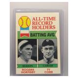 R. Hornsby/Ty Cobb 1979 Topps All-Time Batting...