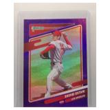 Shohei Ohtani 2021 Donruss purple holo